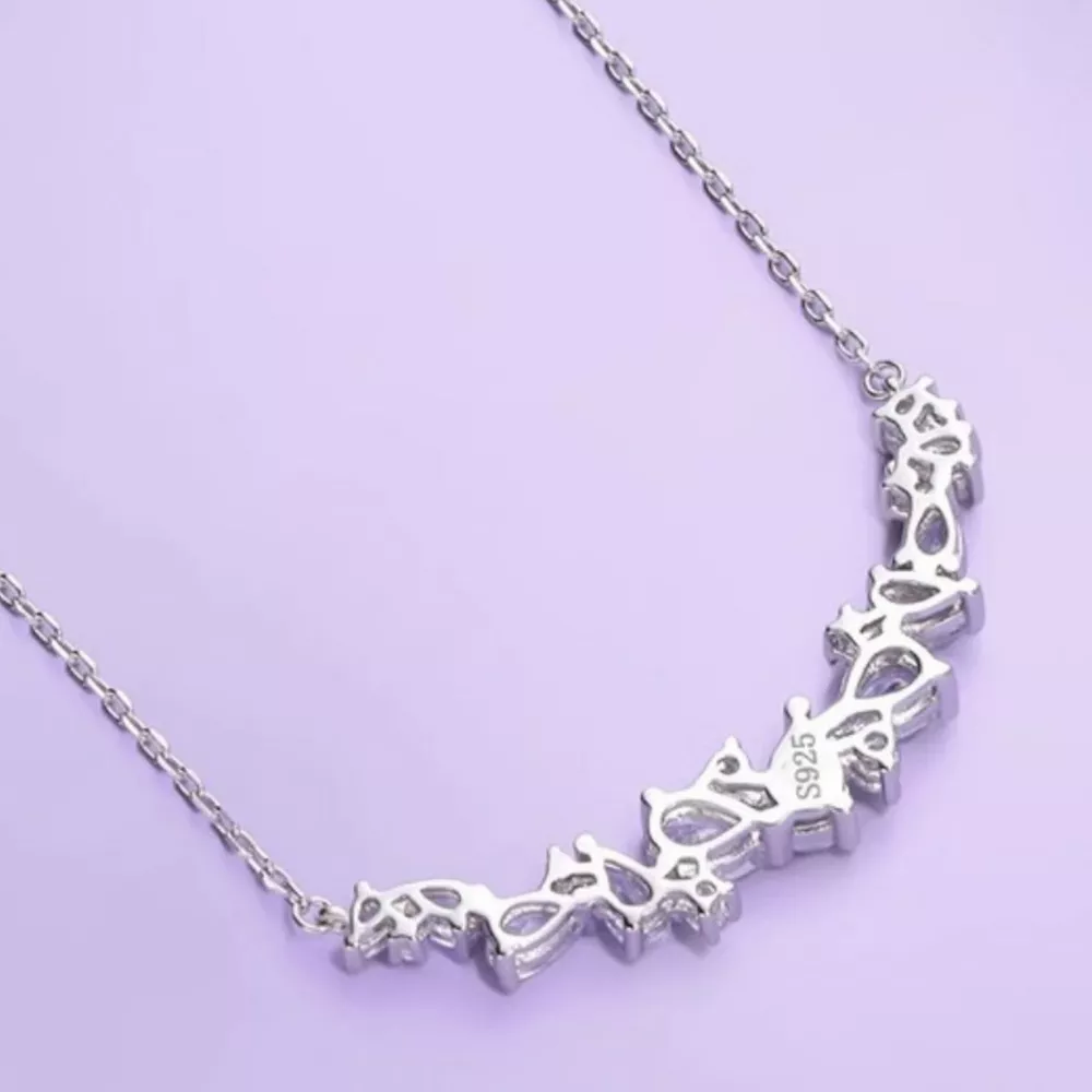 925 Sterling Silver Zircon Necklace, image 4