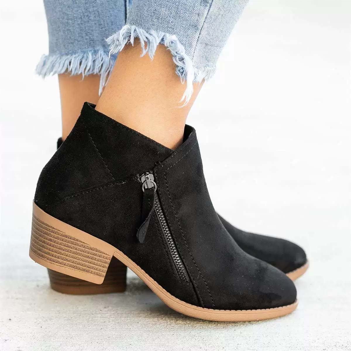 Point Toe Block Heel Boots, image 3