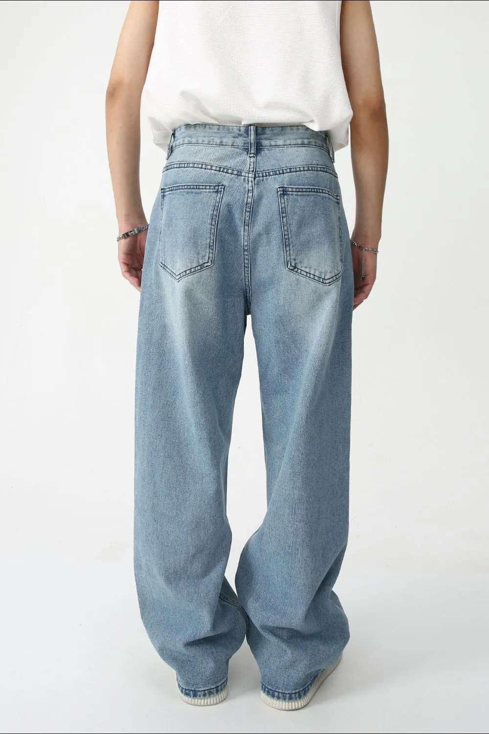 Men's Graffiti Wide Leg Jeans, image 3