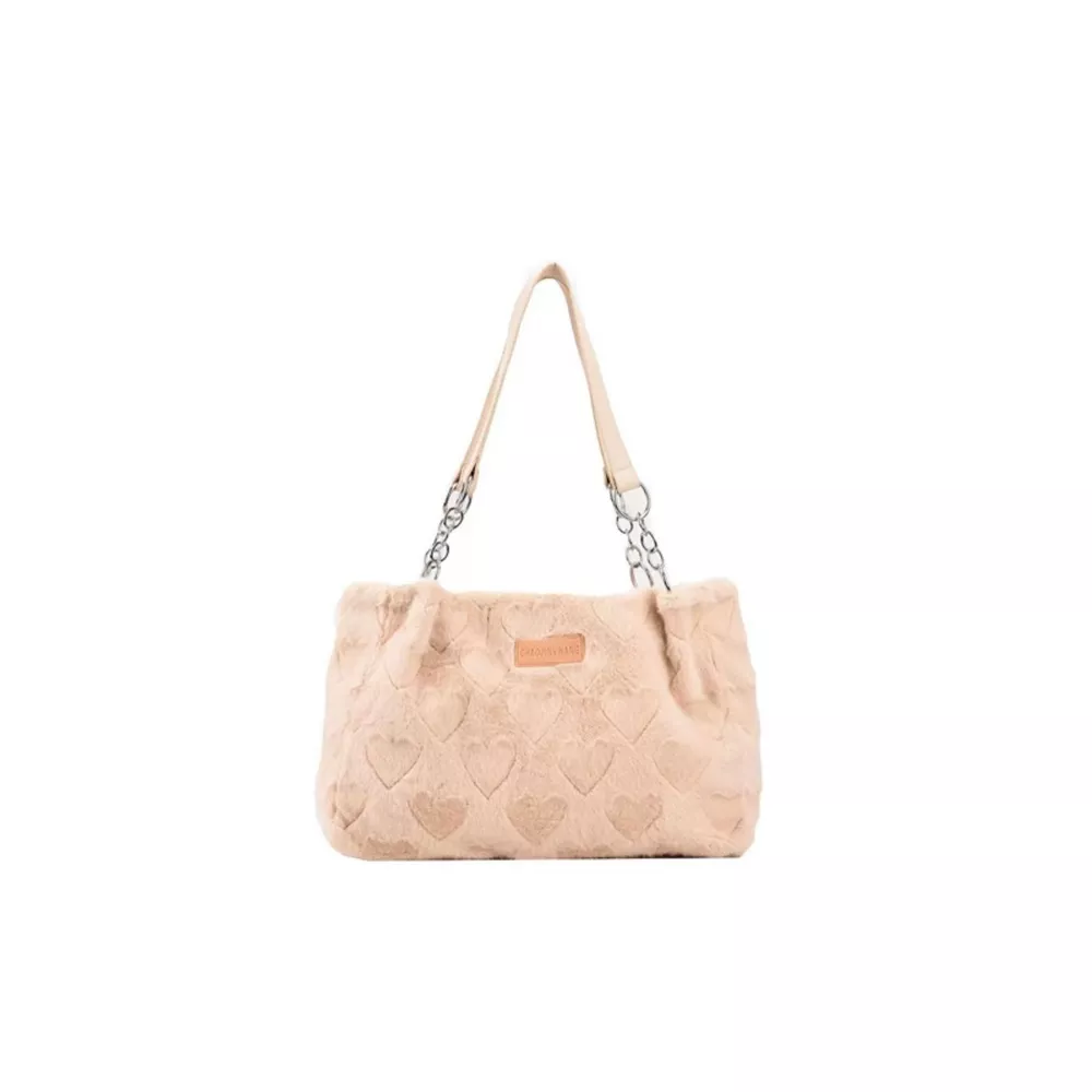 Fluffy Heart-Patterned Handbag, image 5