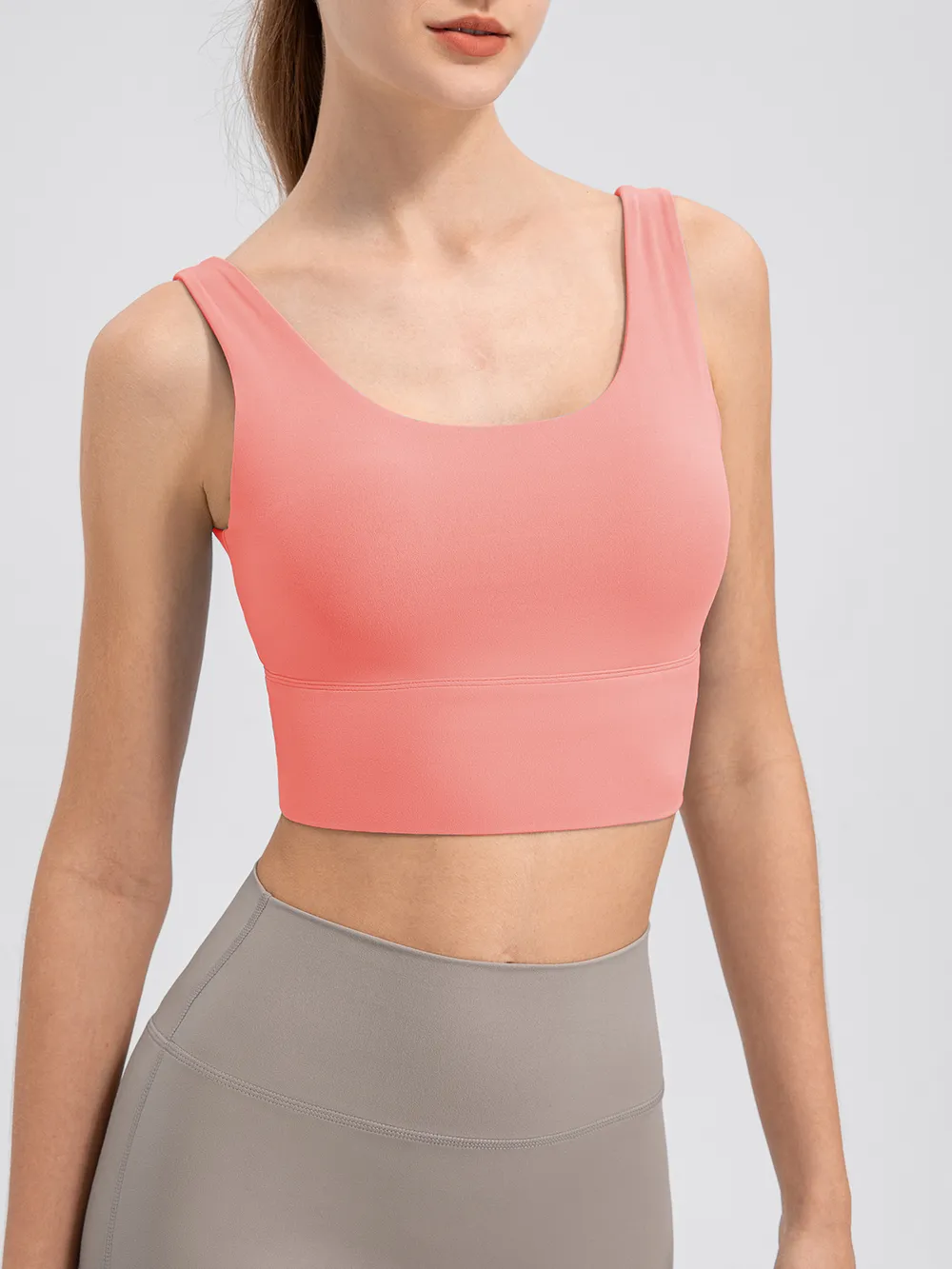 Scoop Neck Wide Strap Active Tank, image 23