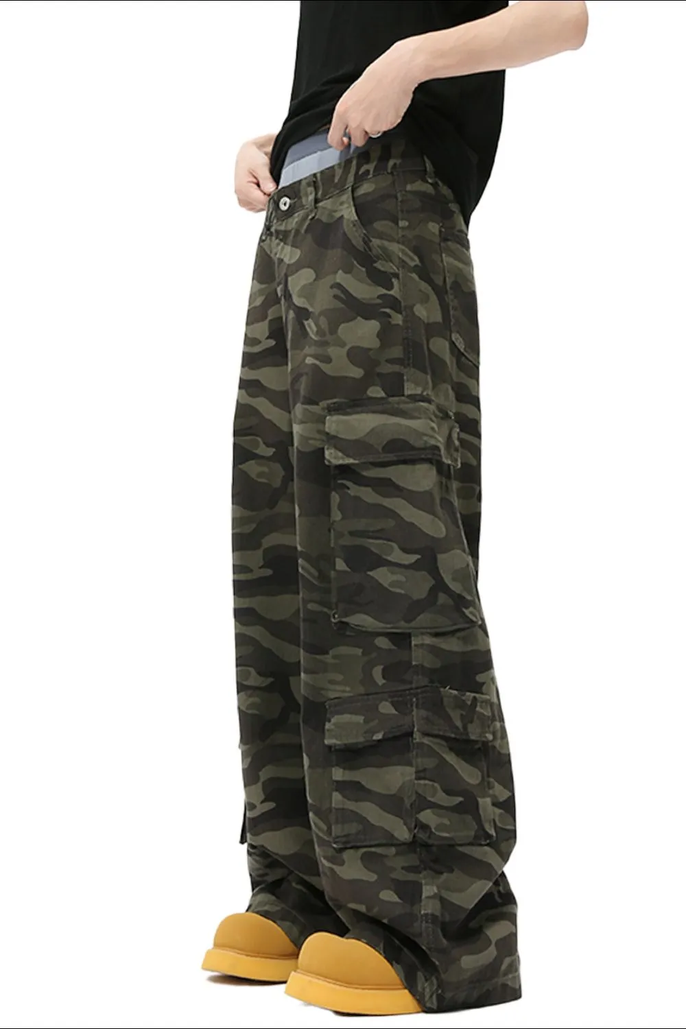 Camouflage Jeans with Cargo Pockets, image 5