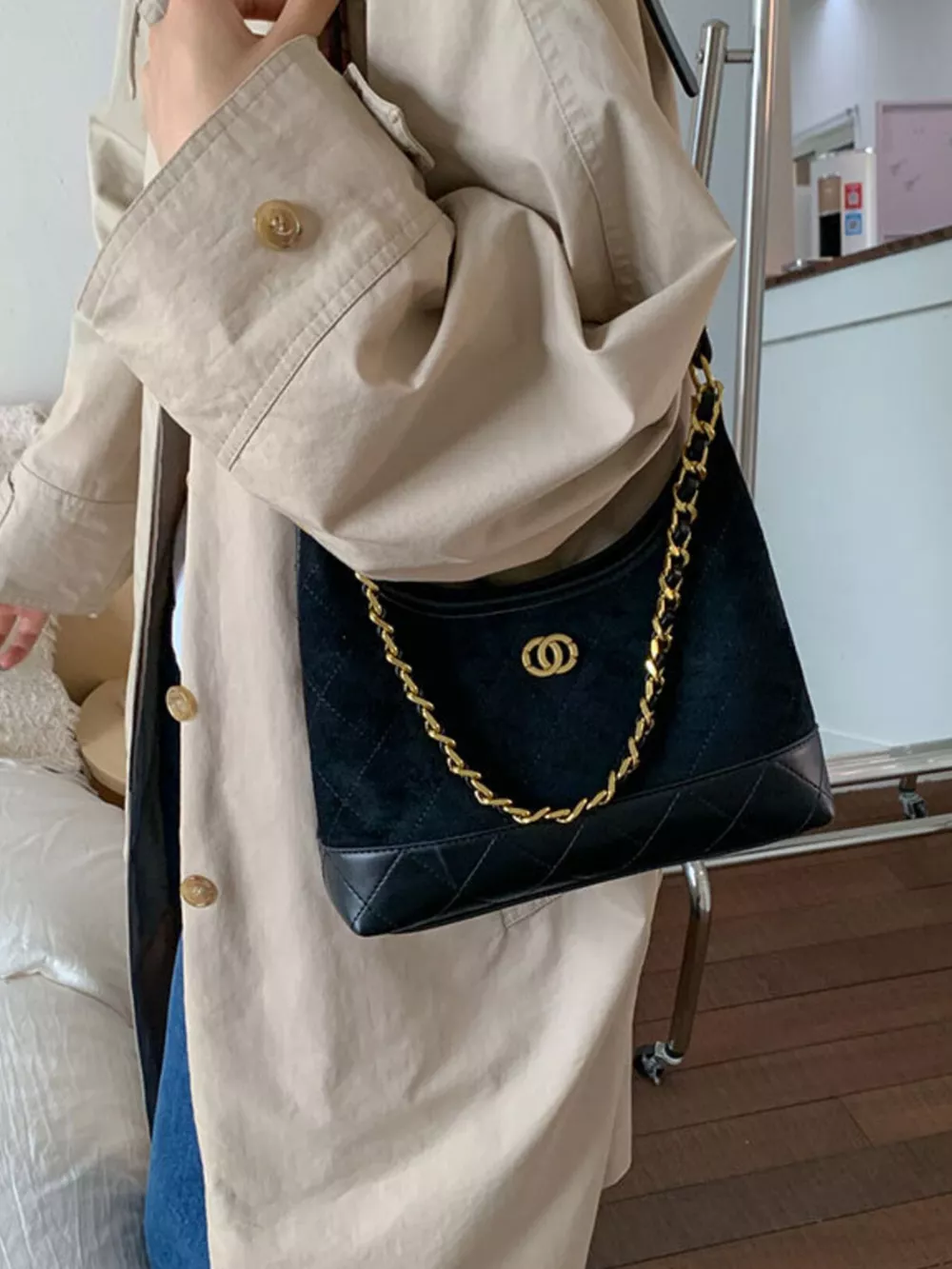 Chain Decor Crossbody Bag, image 3