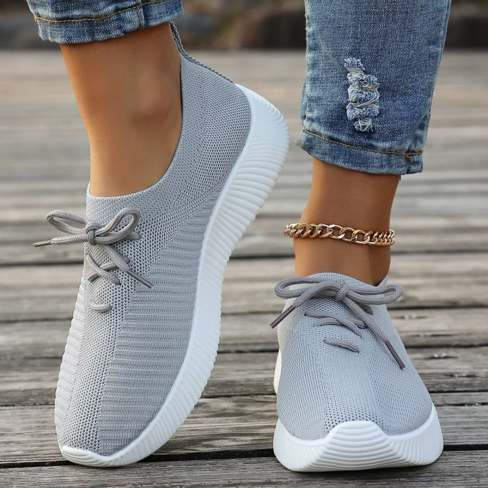 Round Toe Lace Up Sneakers, image 5