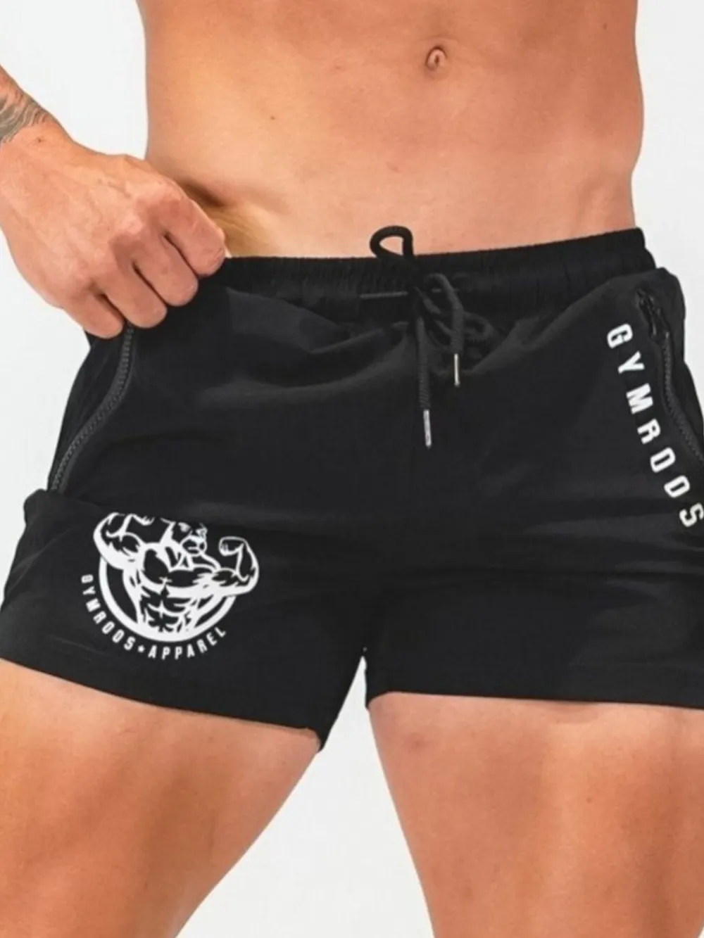 Men's Plus Size Drawstring Waist Shorts, image 5