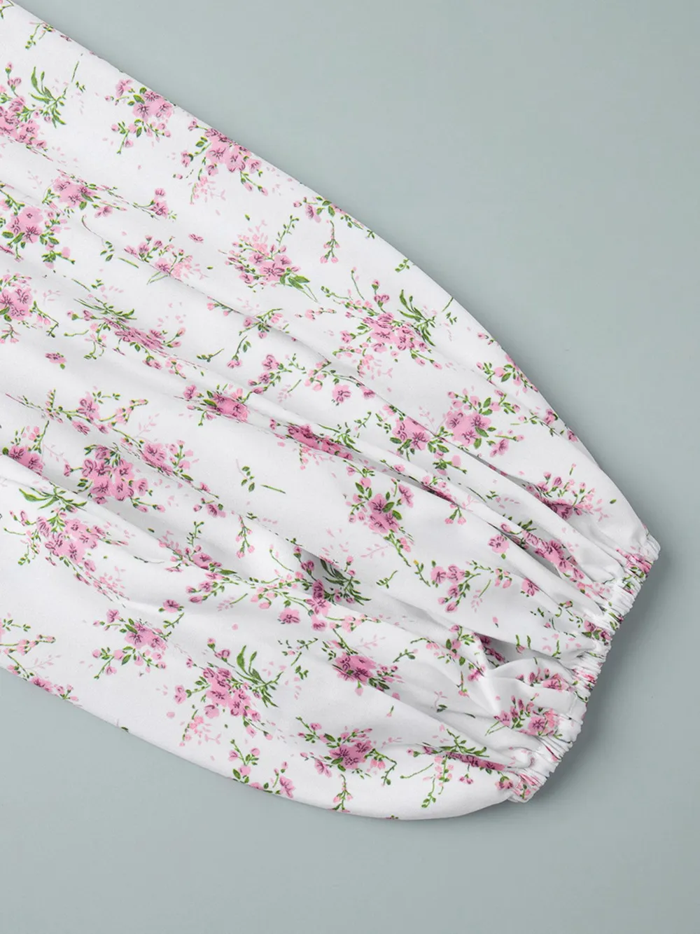 Floral Print Balloon Sleeve Dress, image 10