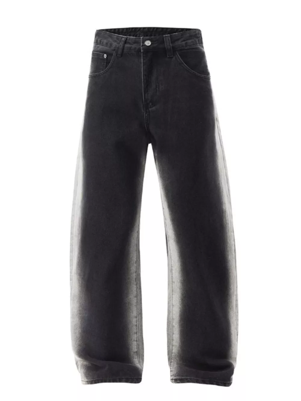 Men's Plus Size Washed Wide Leg Jeans, image 6