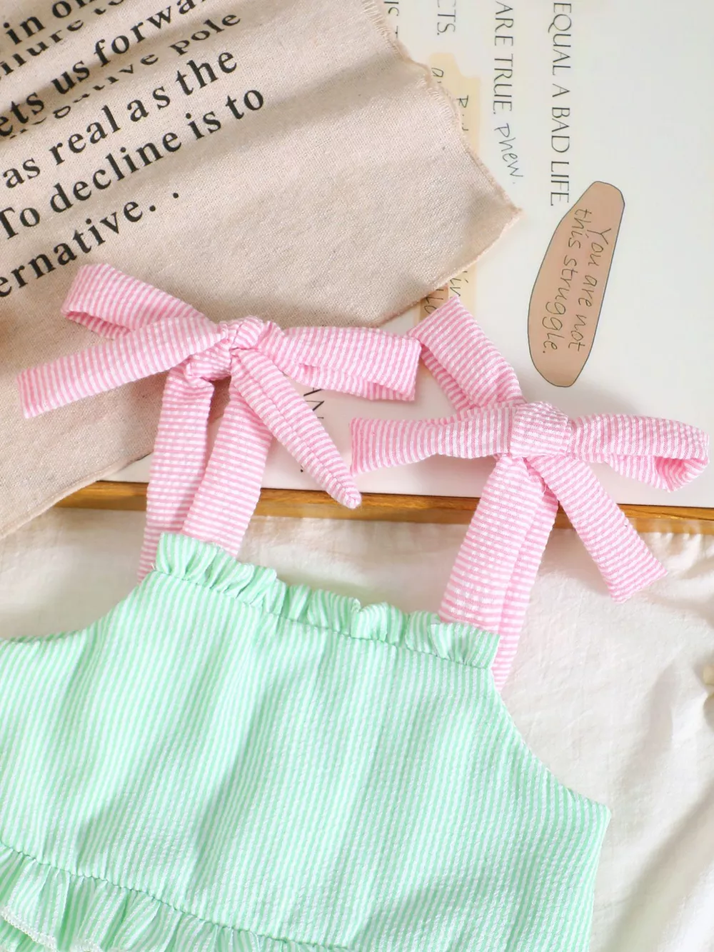 Children's Tie Strap Top & Layered Skirt Set, image 10