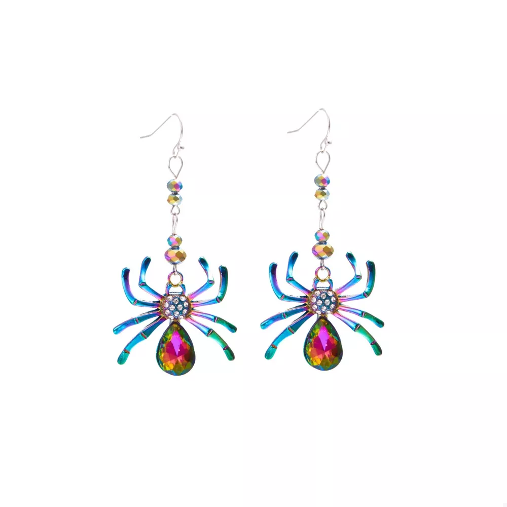 Colorful Spider Drop Earrings, image 6