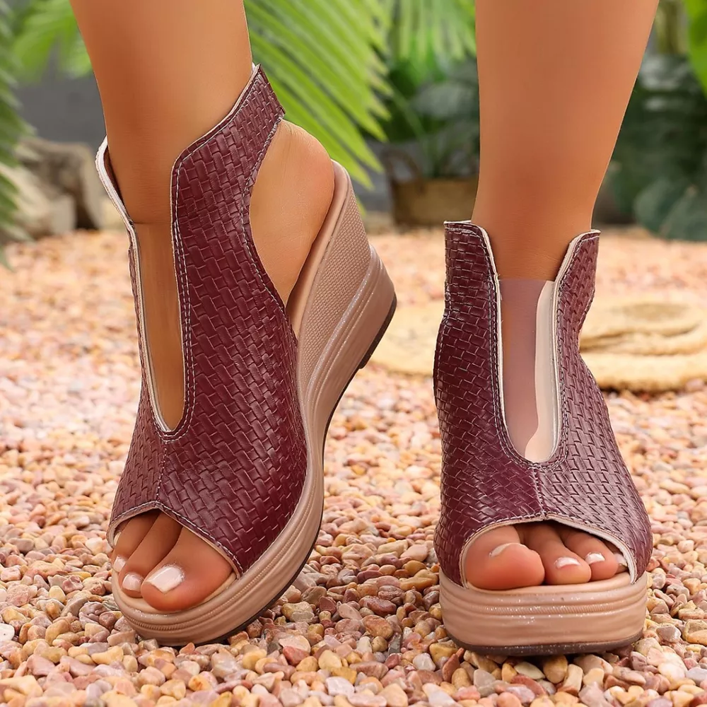 Open Toe Wedge Sandals, image 11