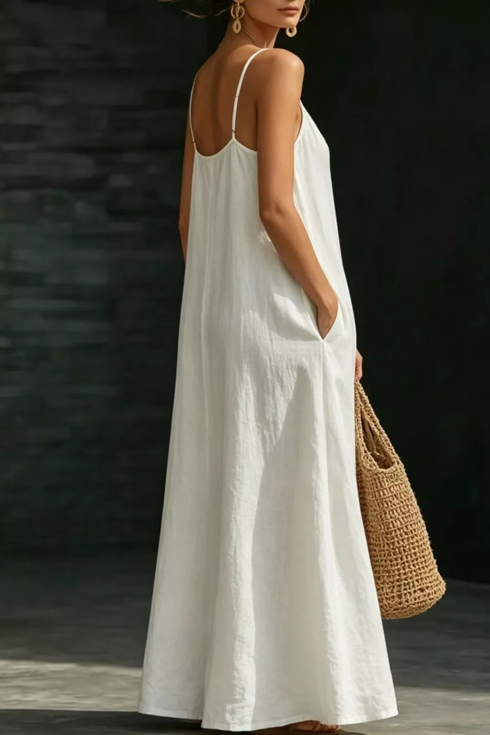 Sleeveless Loose Fit Maxi Dress, image 3