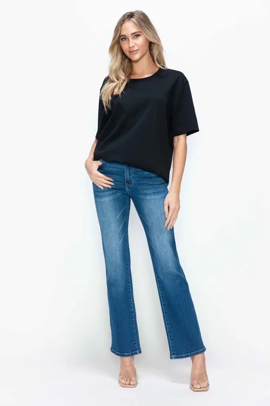 Full Size Cat's Whiskers High Rise Straight Jeans, image 11
