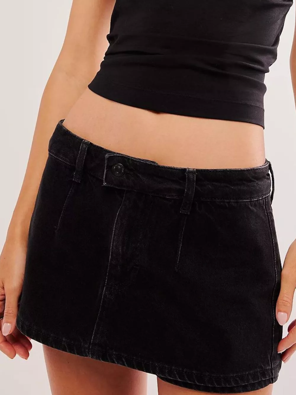 Classic Wash Denim Mini Skort