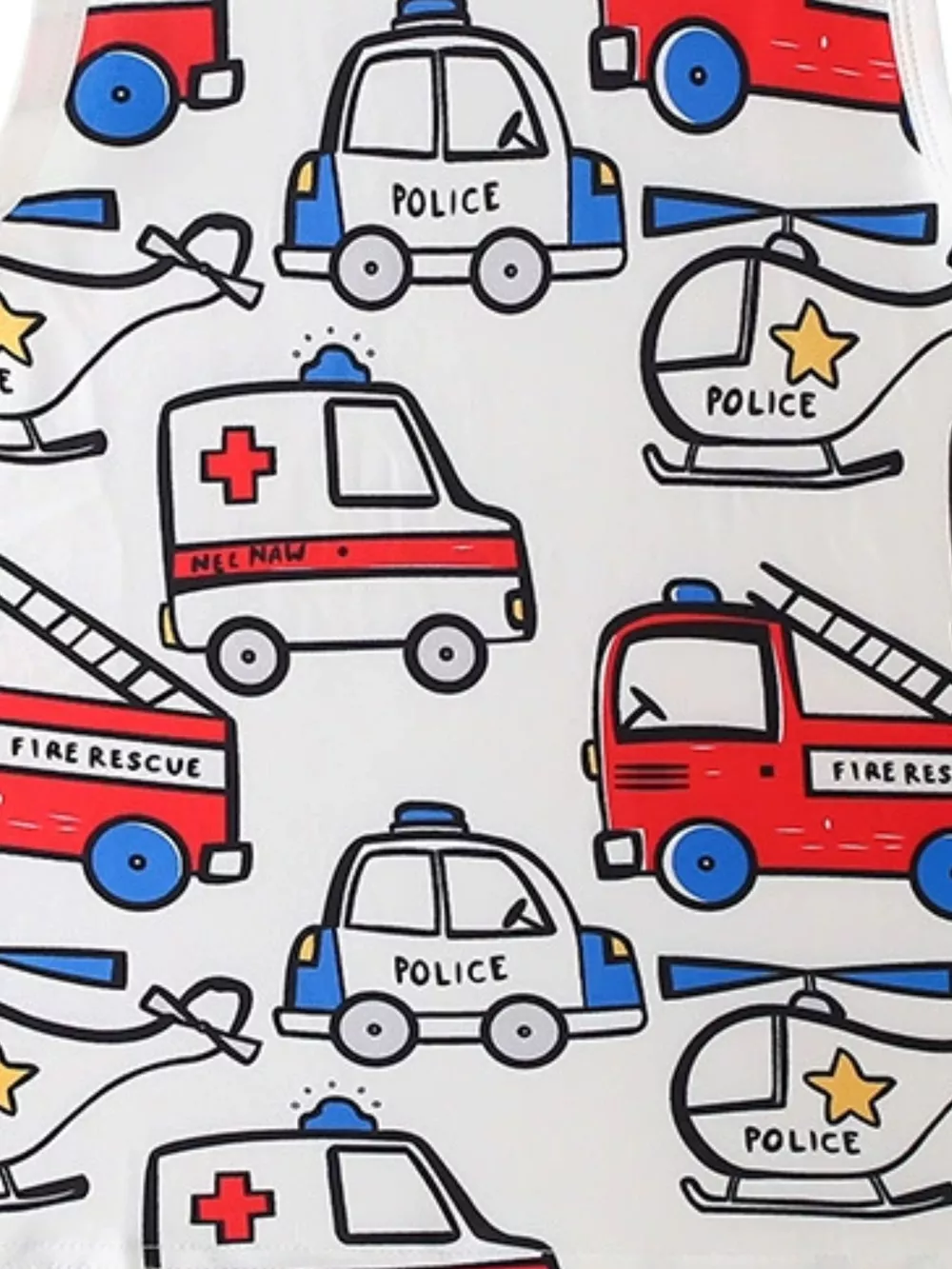 Children's Vehicle Print Tank, image 4