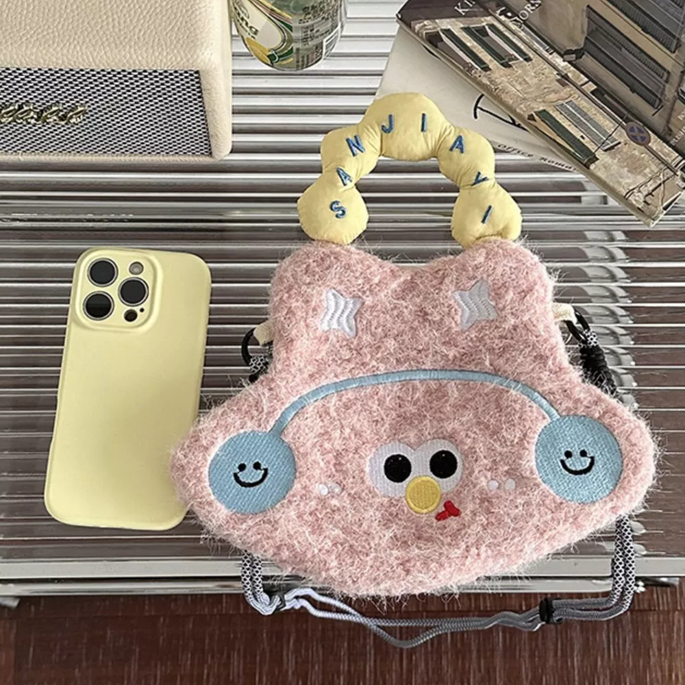 Cartoon Plush Crossbody Bag, image 3