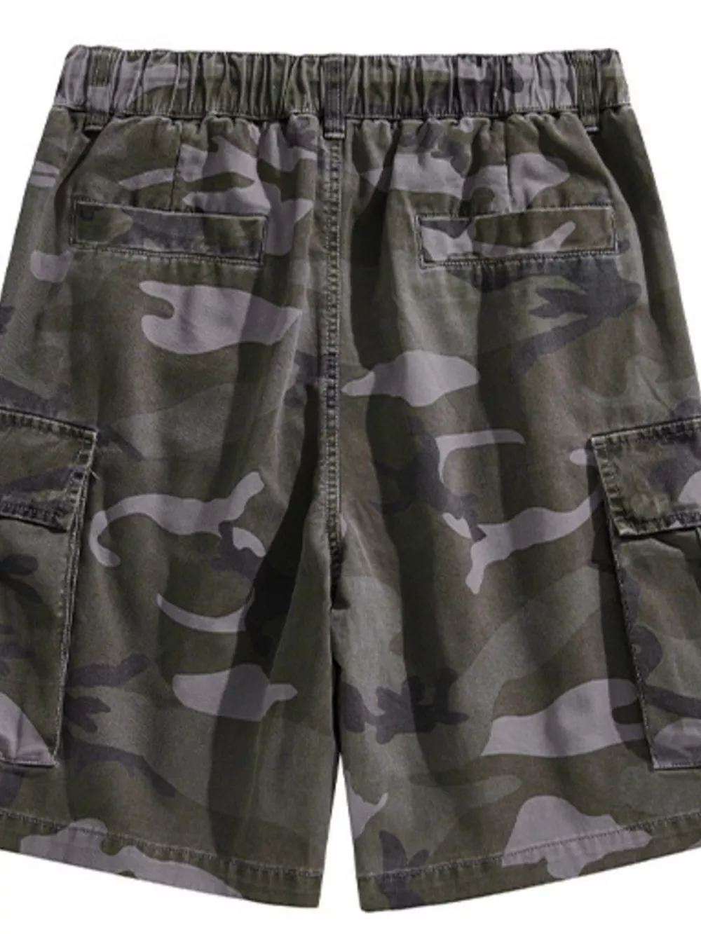 Men's Plus Size Relaxed Fit Camo Cargo Shorts, image 4