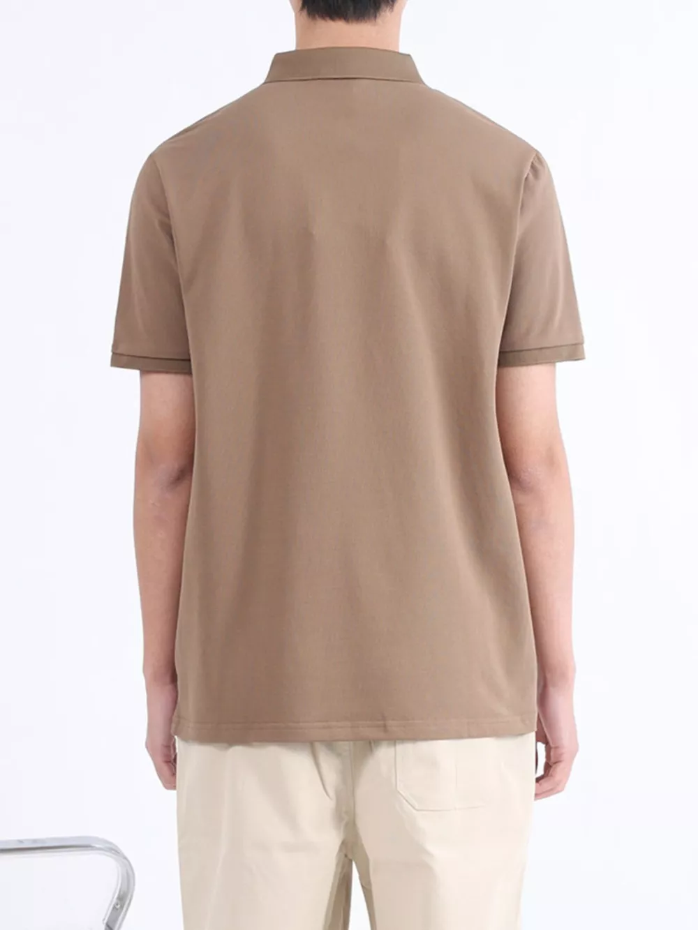 Men's Plus Size Button Detail Short Sleeve Polo, image 4
