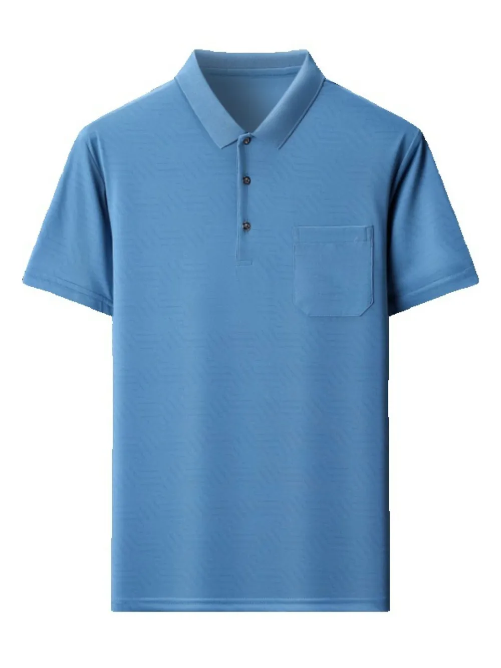Men's Plus Size Collared Neck Short Sleeve Polo, image 5