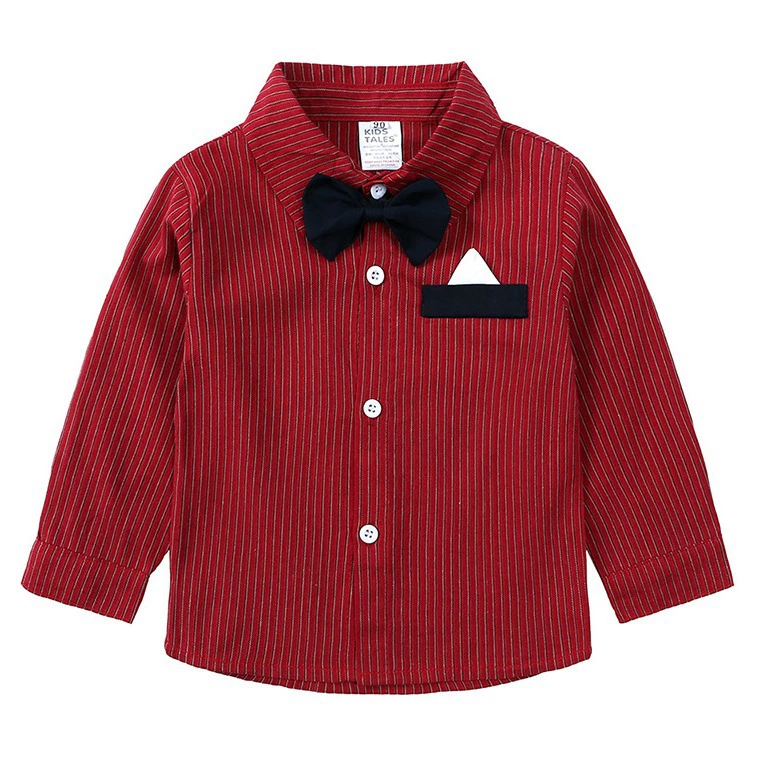 Children's Striped Shirt and Overall Set, image 2