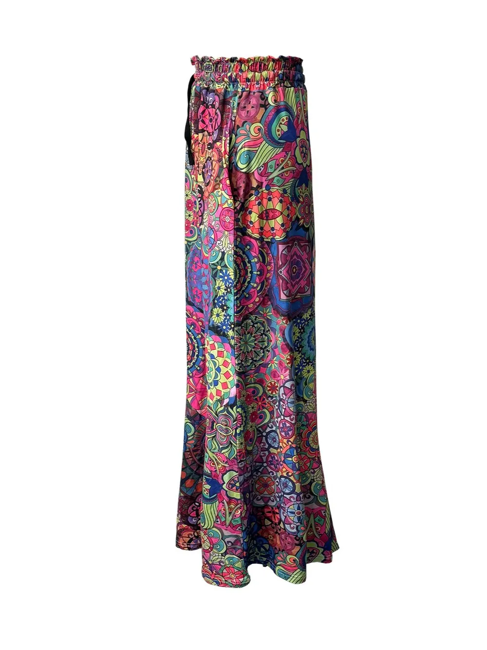 Printed Maxi Skirt with Pockets, image 7