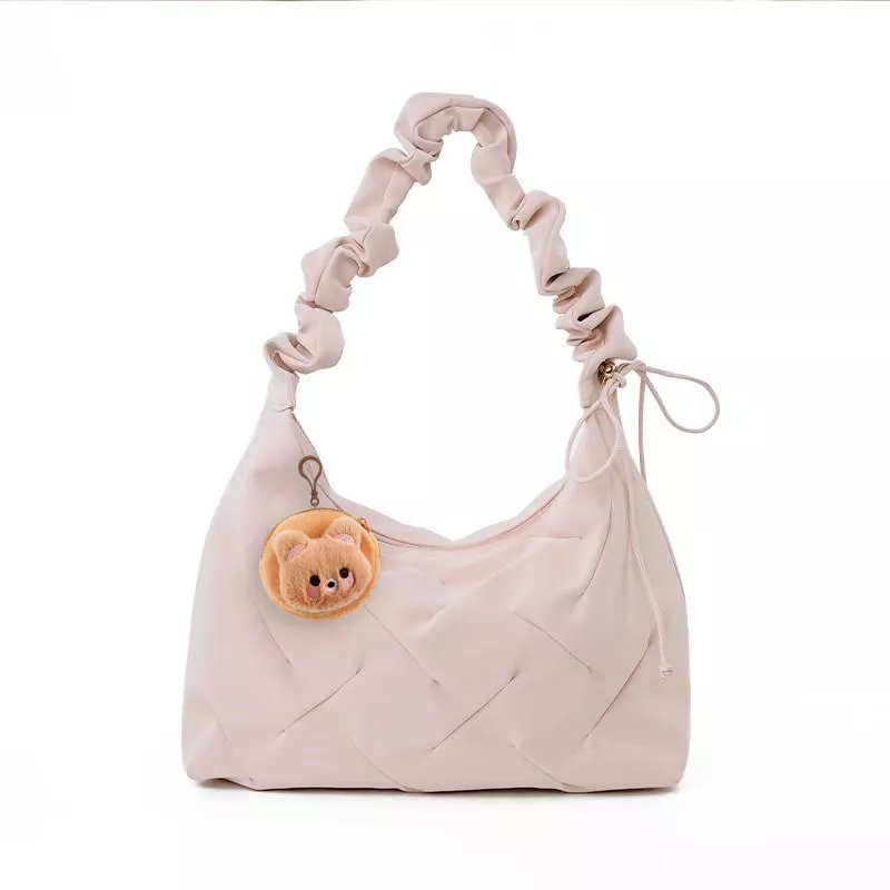 Ruched Handle Shoulder Bag