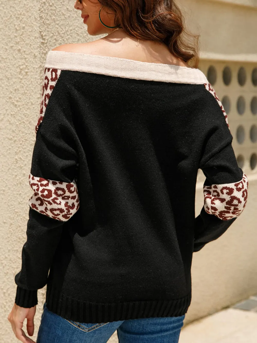 Leopard Long Sleeve Sweater, image 2