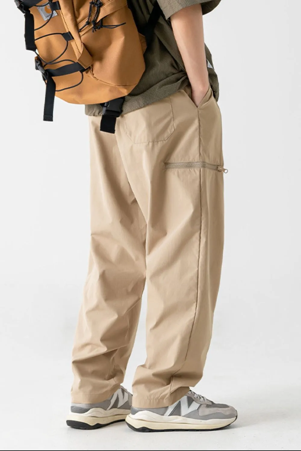 Men's Plus Size Drawstring Pants with Pockets, image 4