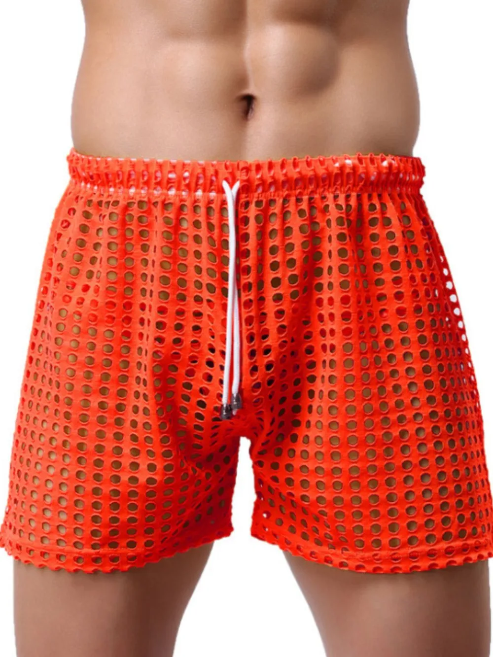 Men's Openwork Drawstring Shorts, image 9