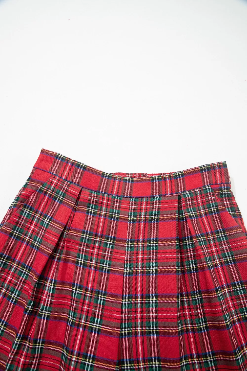 Plaid Wide-Leg Pants, image 5