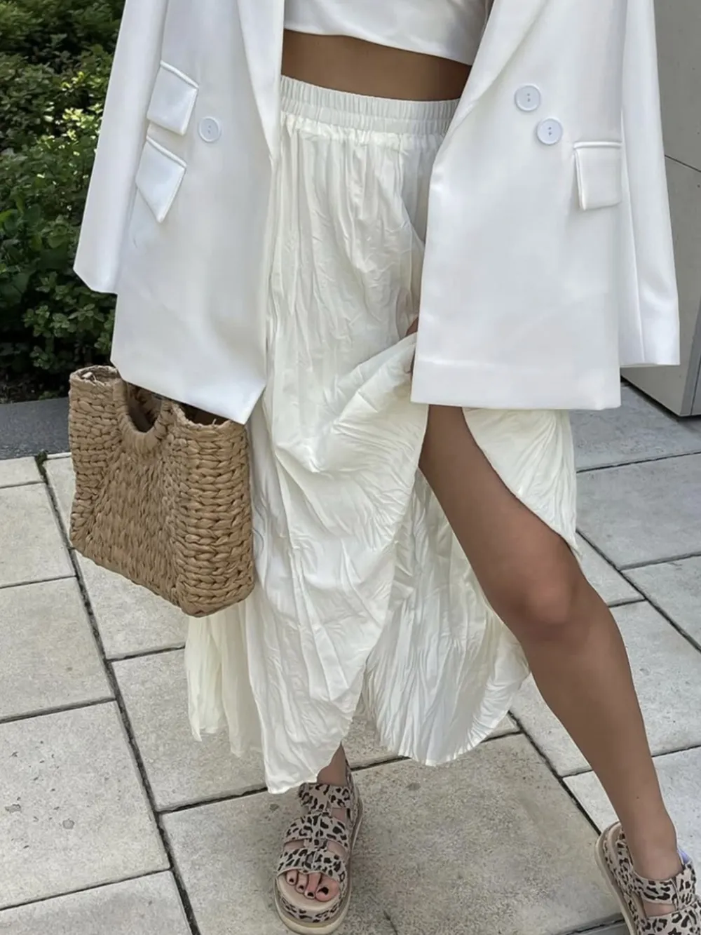 Ruched Elastic Waist Skirt, image 3