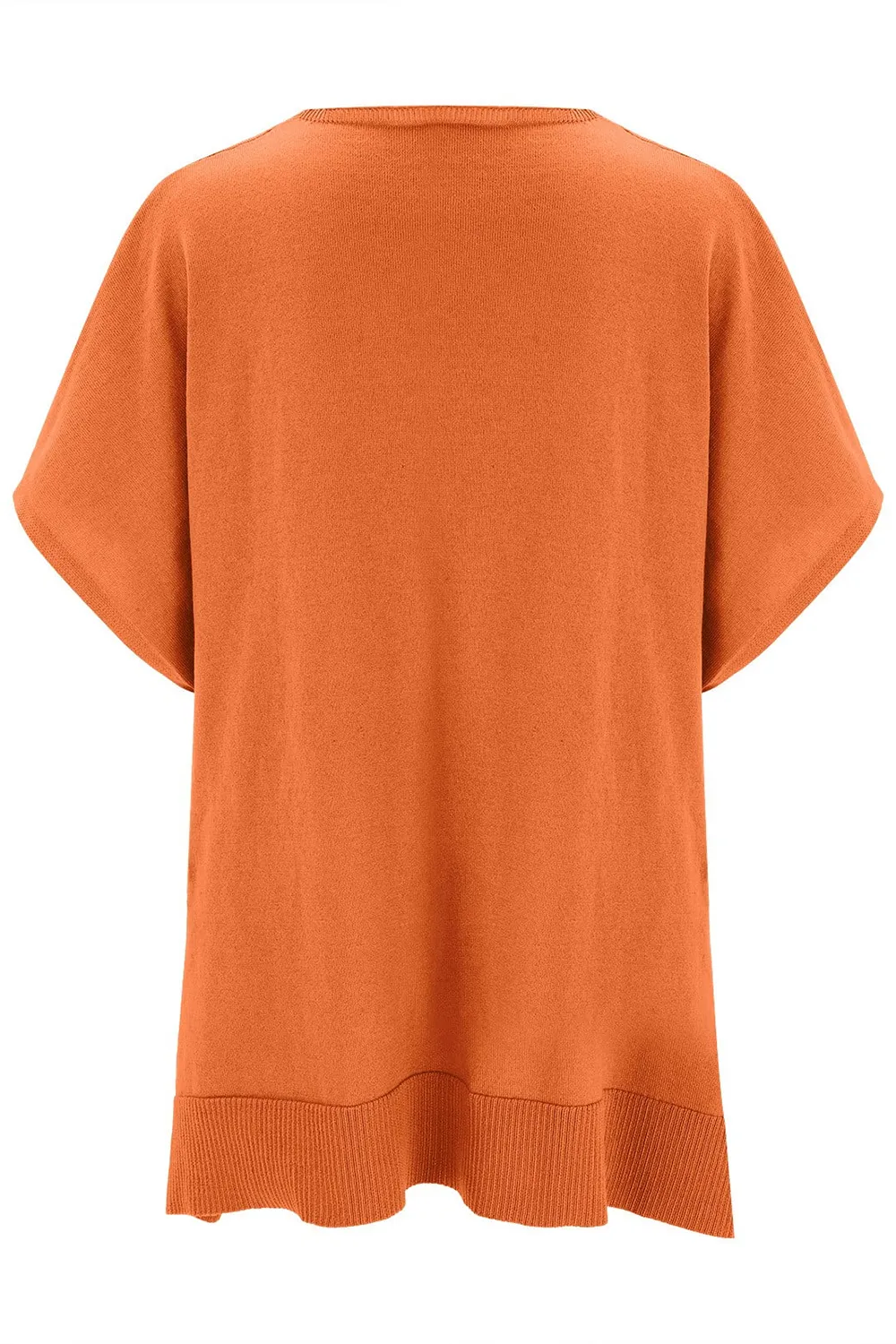 Slit V-Neck Half Sleeve Knit Top, image 24