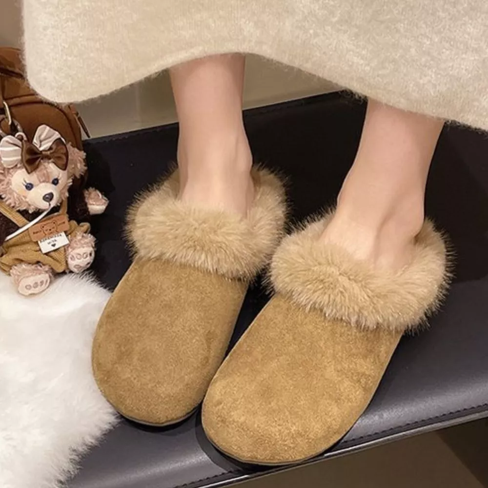 Fuzzy Plush Warm Indoor Slippers, image 4