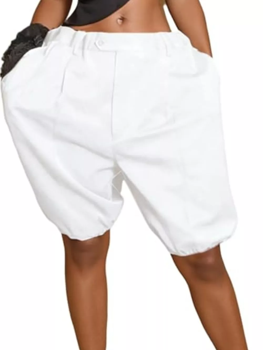 Pleated Detail High Waist Shorts, image 18