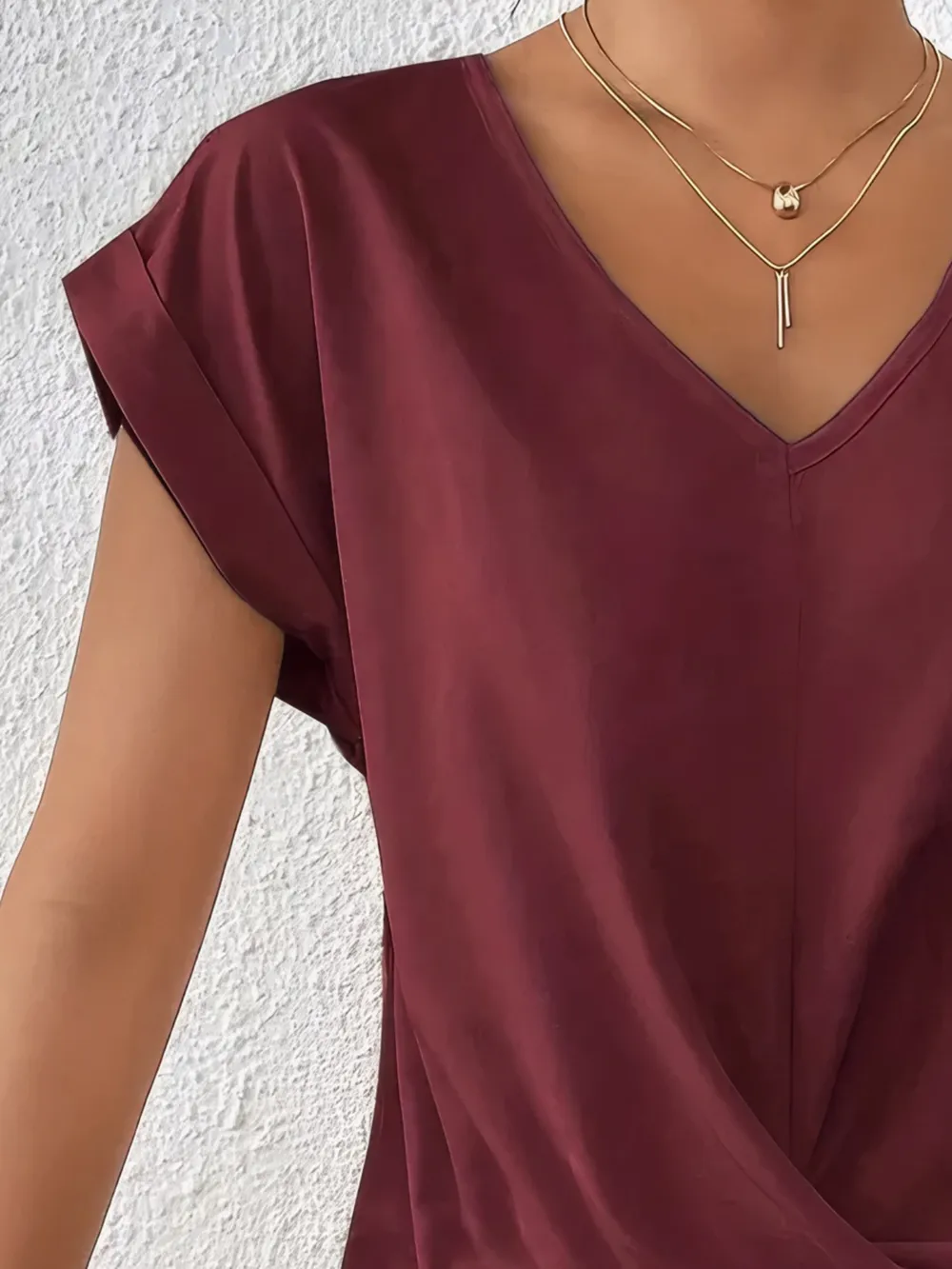 V-Neck Twist Front Top, image 6