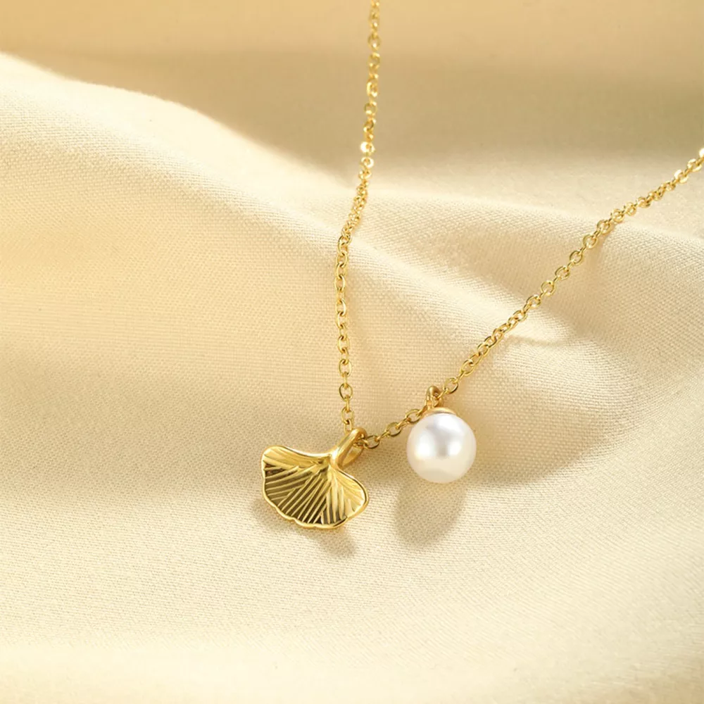Pearl & Shell Pendant Necklace, image 7