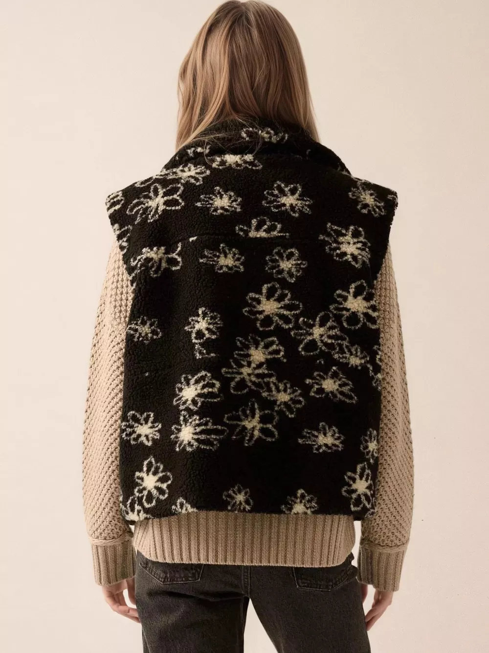 Zip Up Vest Coat with Pockets, image 4