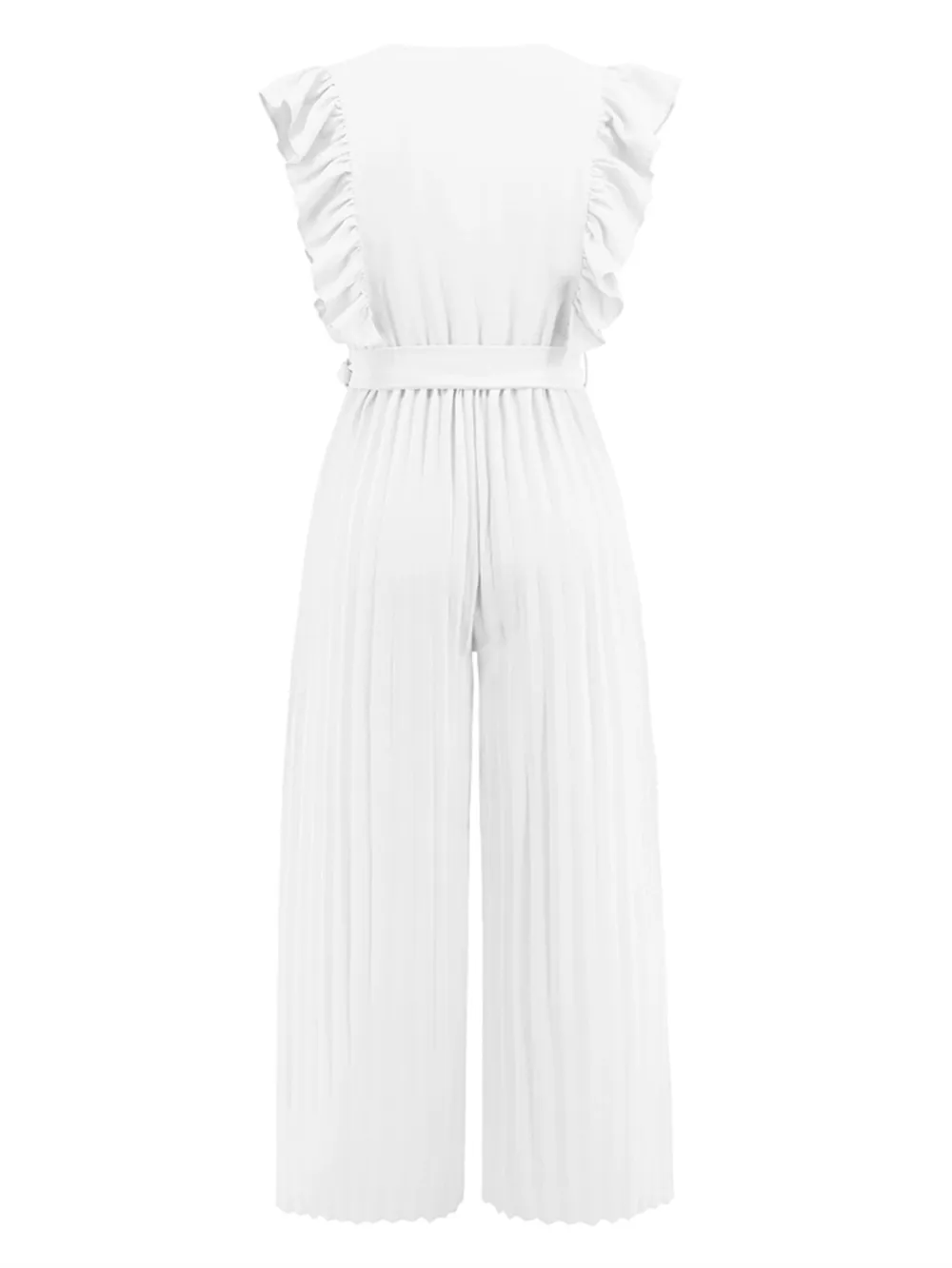 Ruffled Surplice Cap Sleeve Jumpsuit, image 15