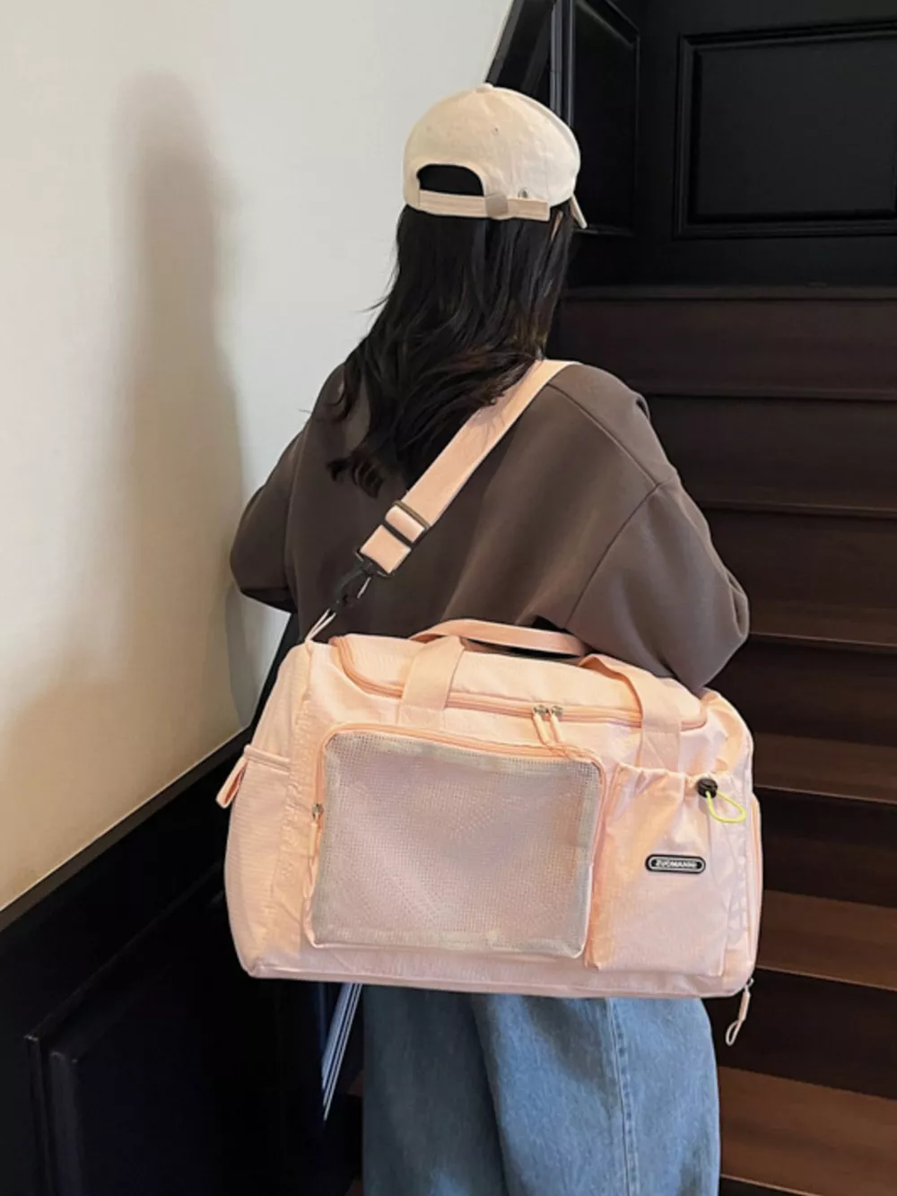 Drawstring Multi Pockets Travel Bag, image 8