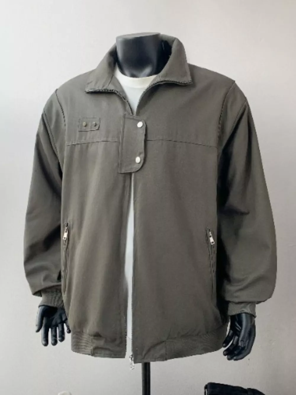 Men's Plus Size Casual Lightweight Bomber Jacket, image 2