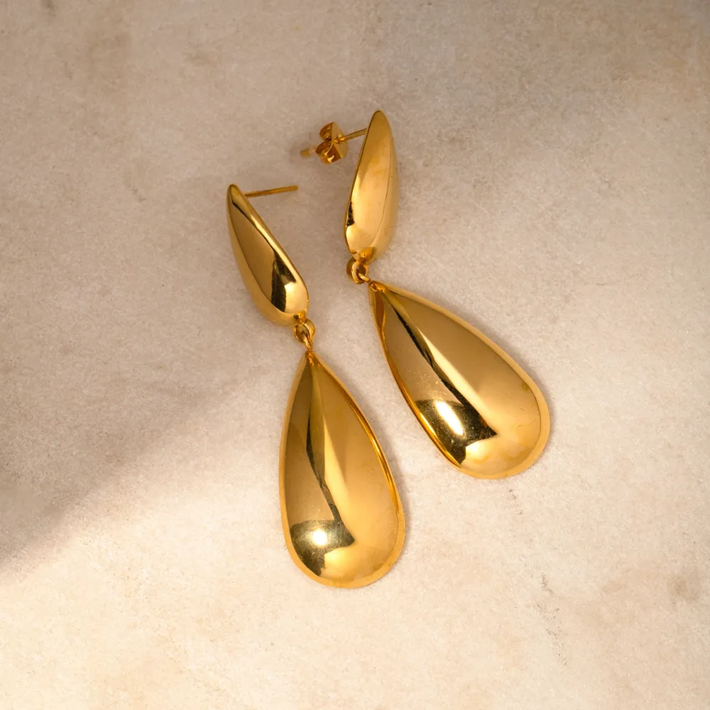 Stainless Steel Dangle Earrings, image 3