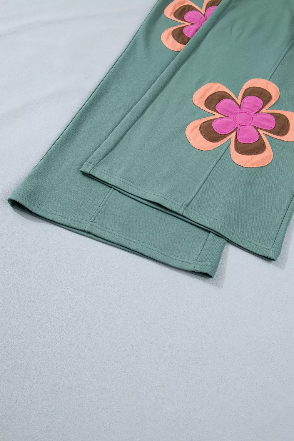 Floral Patchwork Wide Leg Pants, image 12