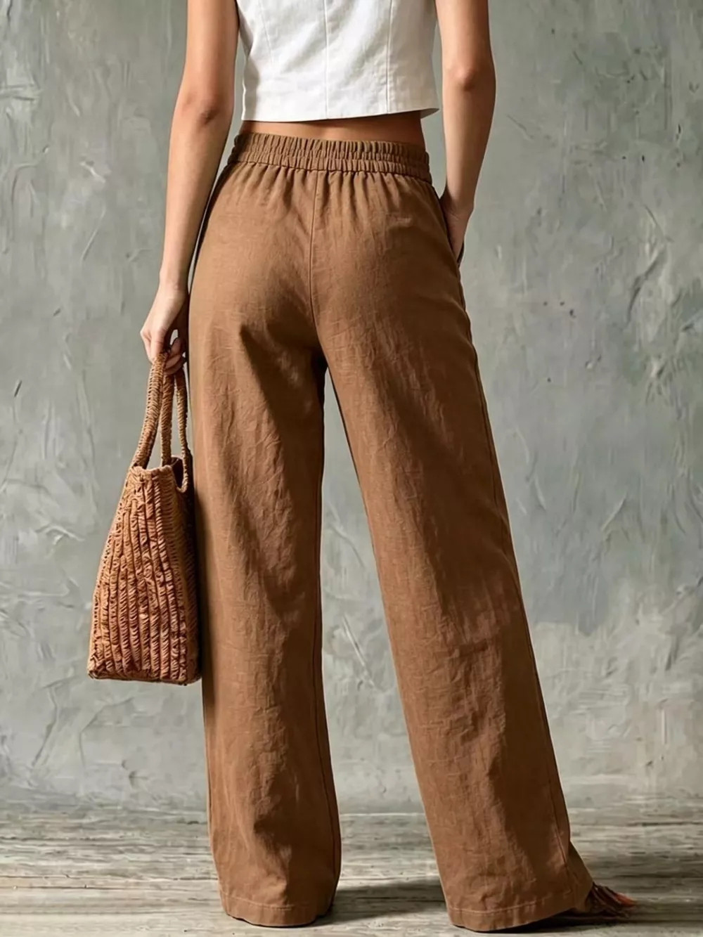 Full Size Wide Leg Pants Plus Size, image 16