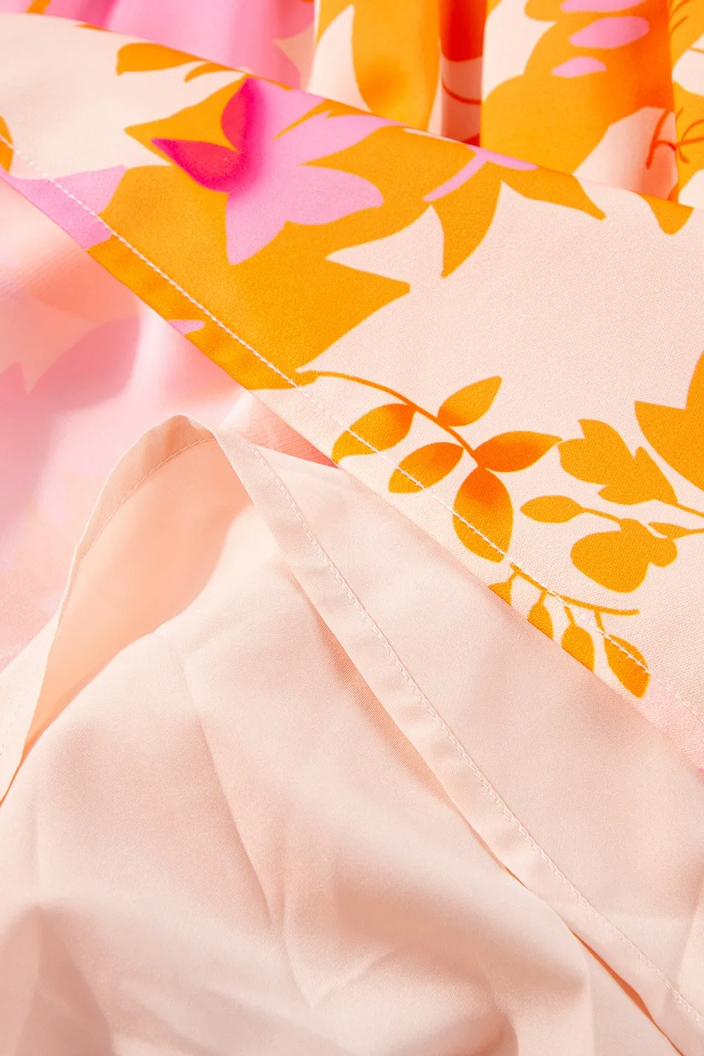 Frill Printed Long Sleeve Mini Dress, image 5