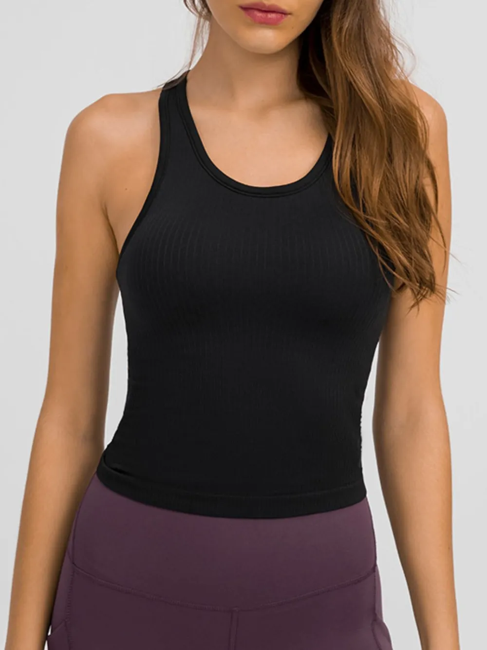 Round Neck Racerback Active Tank, image 8