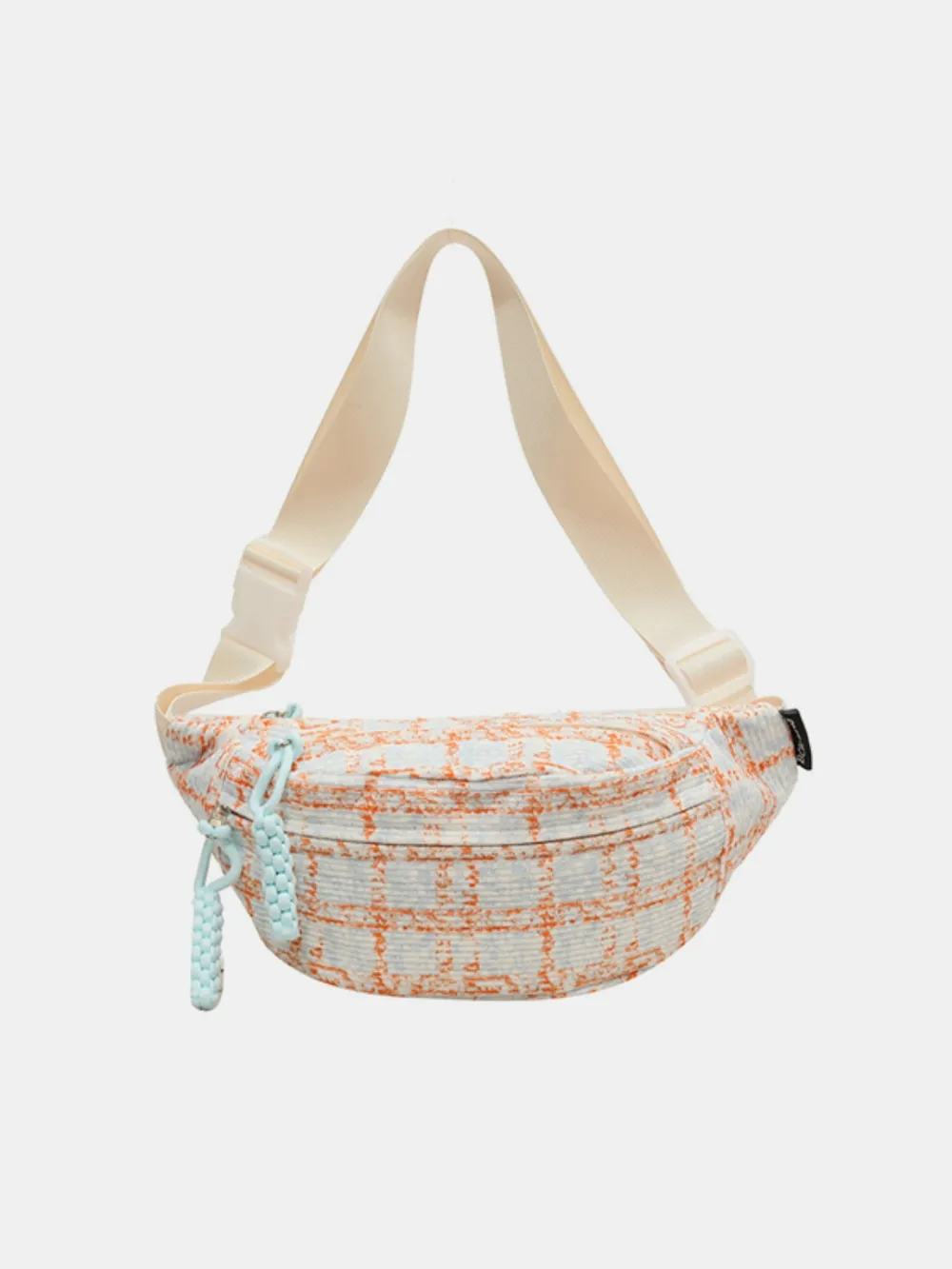 Contrast Plaid Polyester Crossbody Bag, image 11