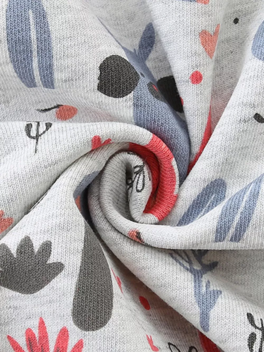 Children's Playful Cartoon Print Zip-Up Hoodie, image 4