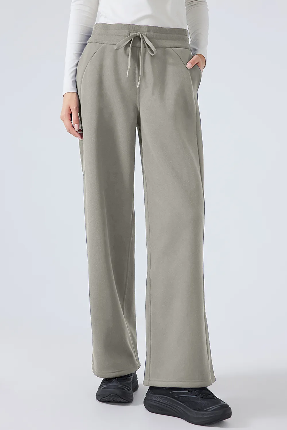 Drawstring Wide Leg Pants, image 3