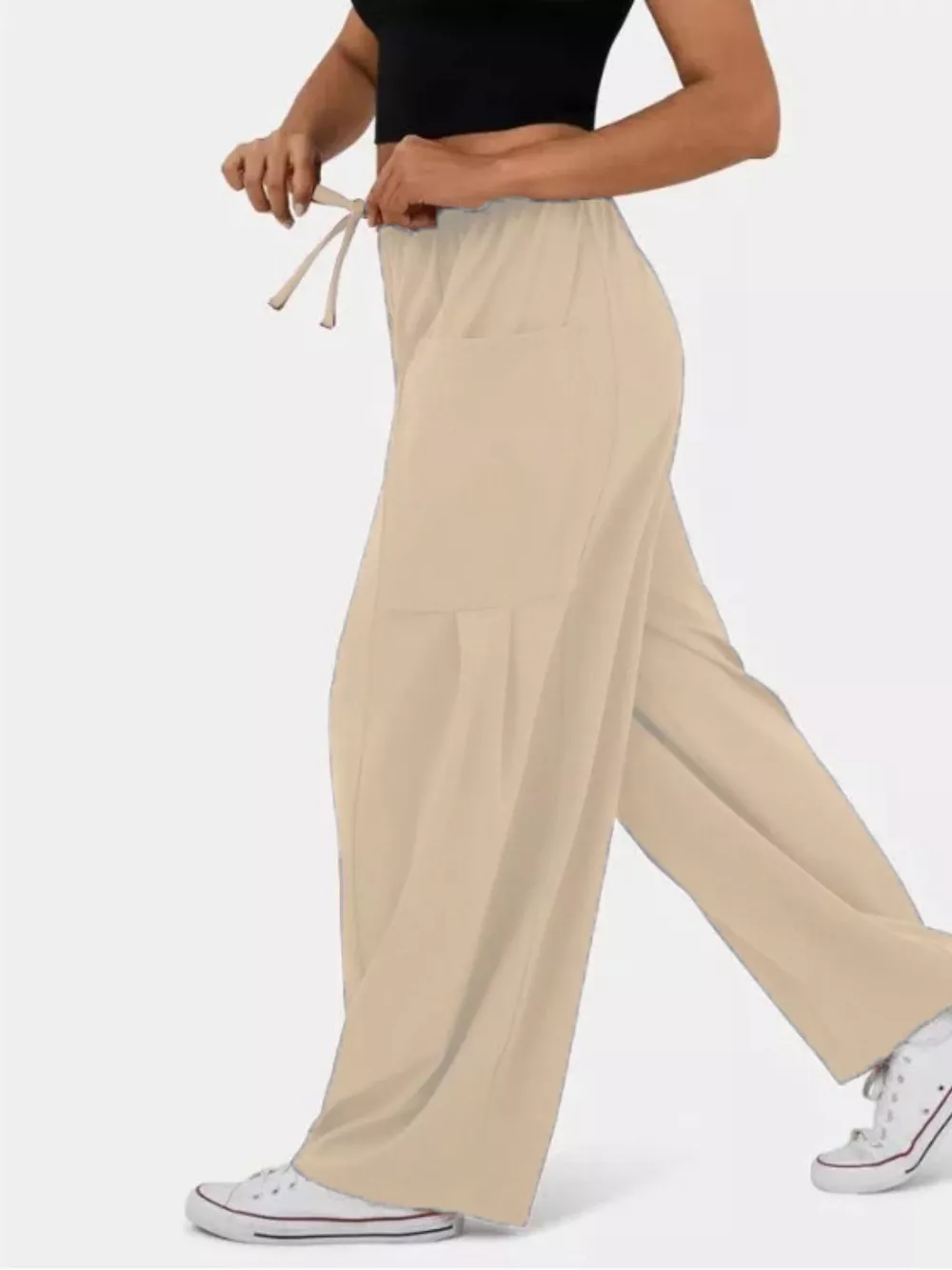 Relaxed Fit Drawstring Pants, image 11