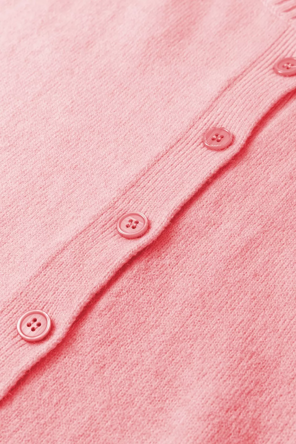 Blossom 3/4 Sleeve Boxy Knit Button Down Sweater Cardigan, image 6