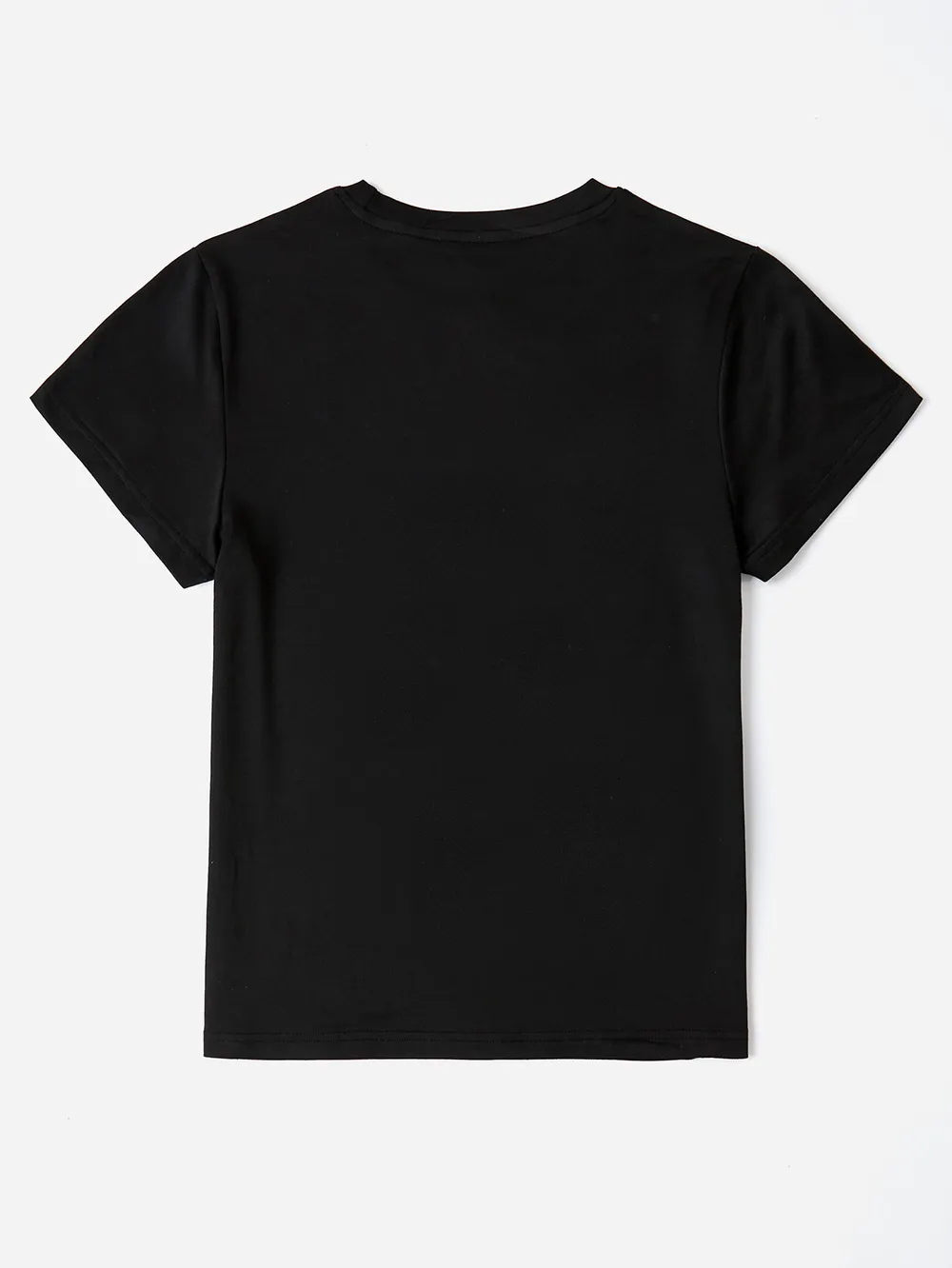 Letter Graphic Round Neck Short Sleeve T-Shirt, image 12
